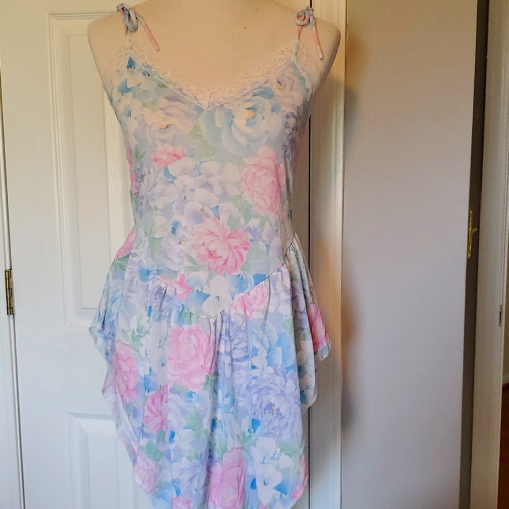 Sexy floral pastal high cut sides